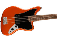 Fender Squier FSR Affinity Jaguar Bass H Laurel Fingerboard Black Pickguard Matching Headstock Metallic Orange